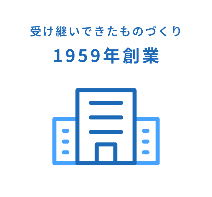 受け継いできたものづくり 1959年創業